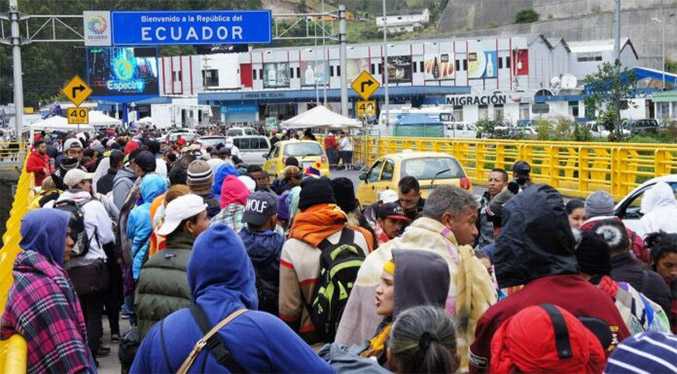 Ecuador pedirá visa temporal de transeúntes a venezolanos a partir de este lunes