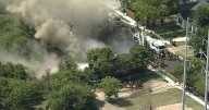 Fort Worth firefighter hospitalized after garage collapse during house fire