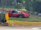 UPDATE: Victim in Smithfield rollover crash dies at the scene
