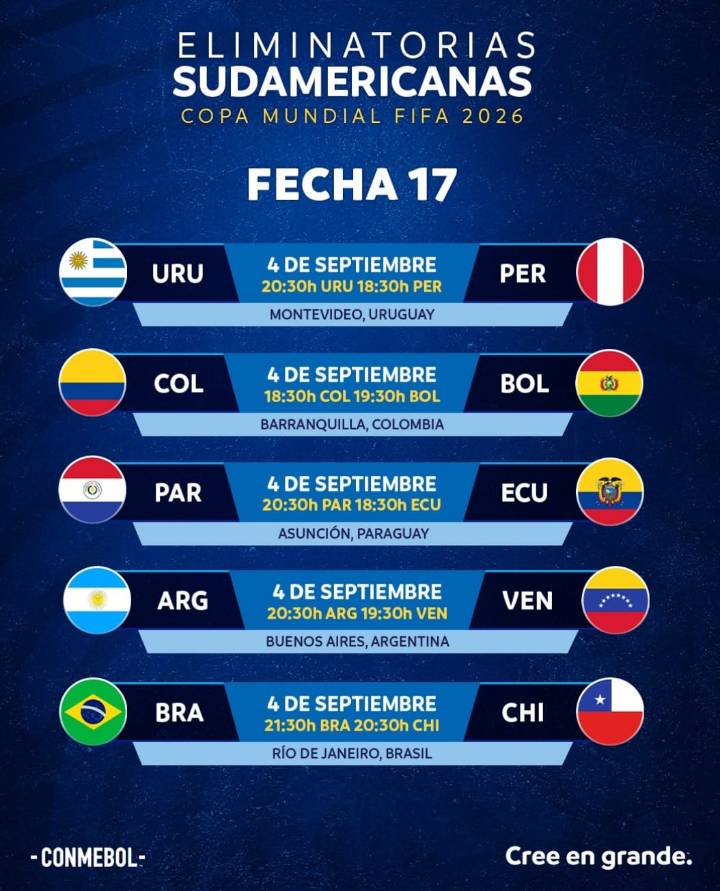 Colombia a ganar y clasificar al Mundial de Fútbol