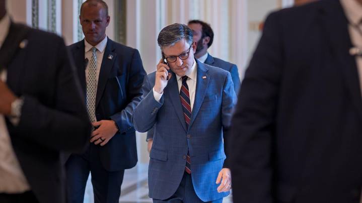 Republicans unveil a bill to fund the government through Nov. 21. Democrats call it partisan
