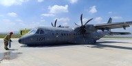 Avión de la Fuerza Aérea Mexicana sufre percance en el AIFA