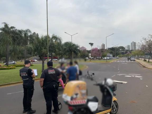 Una ciclista resultó herida tras una colisión en la Costanera de Posadas