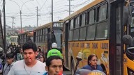 Caos en la Panamericana Norte: buses de la Línea 41 se movilizaron en caravana exigiendo seguridad para transportistas