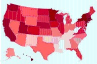 Map Shows States With the Highest and Lowest Life Expectancy