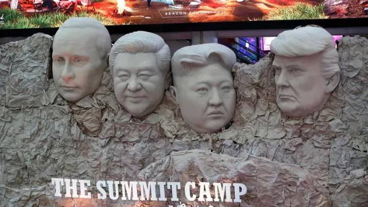 Putin, Xi, Kim y Trump protagonizan la versión tailandesa del Monte Rushmore [FOTOS]