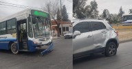 [URGENTE] Fuerte accidente en el puente de Santa Lucía: SAETA chocó con un auto