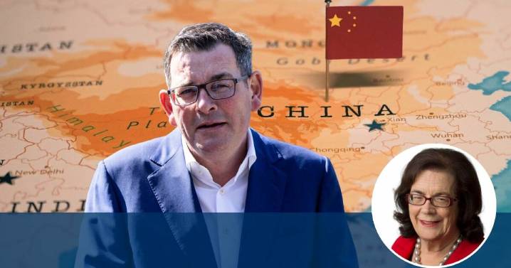 Dan Andrews' red carpet walk in Beijing puts Albanese on the spot