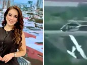 Se conoció el video del trágico accidente aéreo en el que murió Débora Estrella, la famosa conductora de TV mexicana
