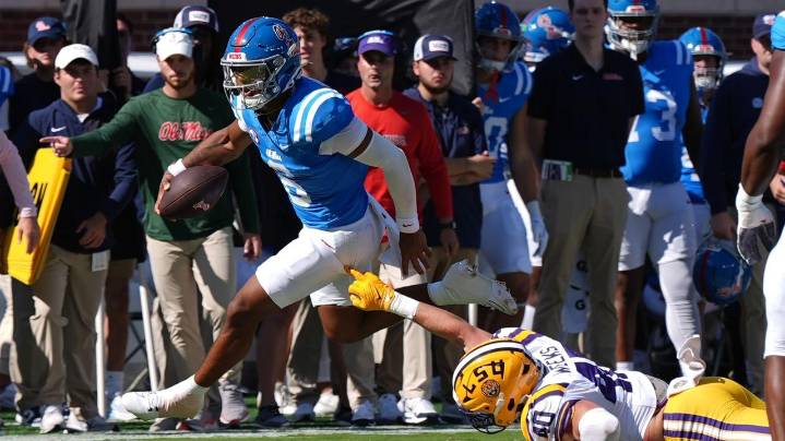 Chambliss' 385 scrimmage yards propels No. 13 Mississippi past No. 4 LSU, 24