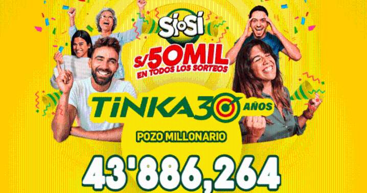 Sorteo de La Tinka EN VIVO domingo 14 de septiembre: revisa aquí el resultado y los números ganadores del Pozo Millonario