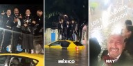 Mariachis quedan atrapados arriba de su auto tras inundación en Neza: “Hay alguien aquí con vida”