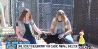 Girl scouts build ramp for Caddo Parish Animal Shelter