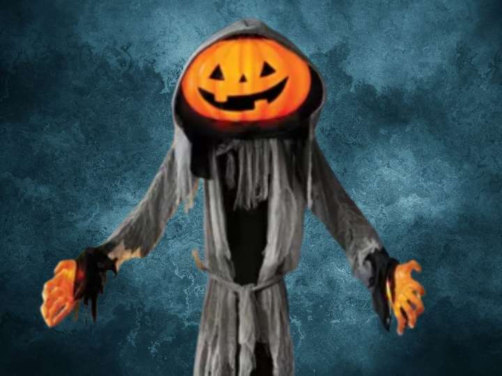 Lewis the Pumpkin Ghoul is back at Target and shoppers gathering to get the friendly ghoul
