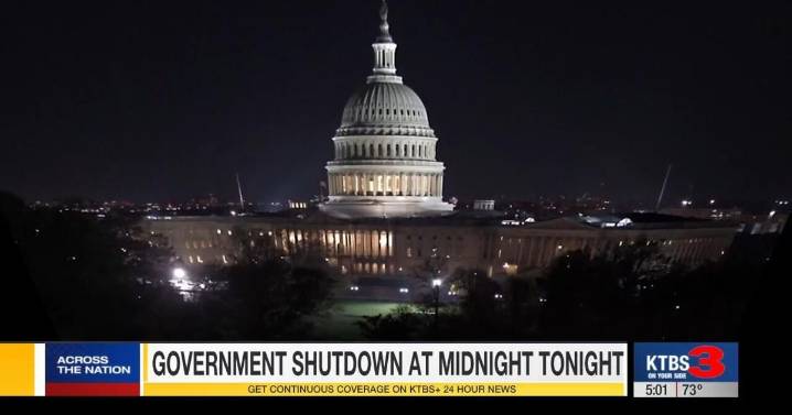 US government on brink of first shutdown in almost 7 years during partisan standoff