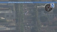 L.A. police in pursuit of suspected car thief