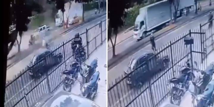 Revelan video del momento exacto en que explotó el carro bomba en la Escuela Militar de Aviación en Cali