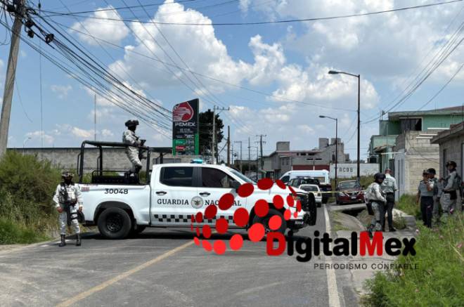Balacera en Almoloya de Juárez deja un presunto delincuente muerto y una mujer detenida
