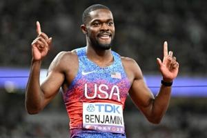 Benjamin defies Warholm and disqualification for world 400m hurdles title