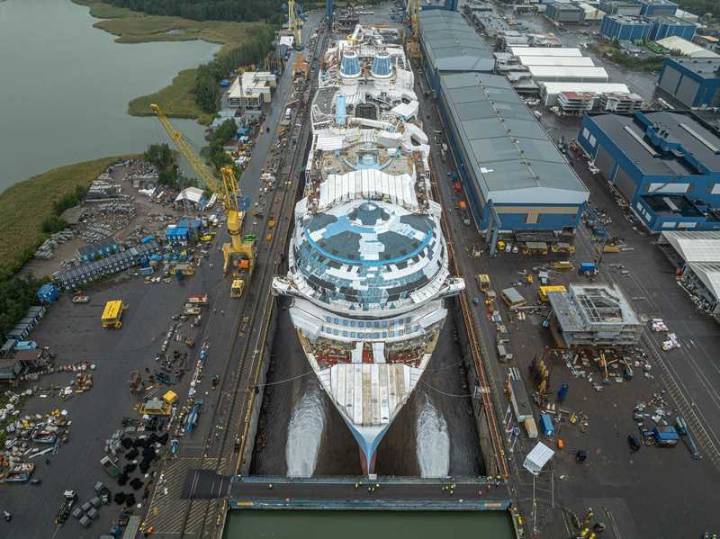 Legend of the Seas Floats Out at Meyer Turku