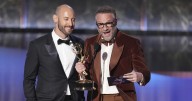 'The Studio' and Seth Rogen have record-setting Emmys as Noah Wyle and 'The Pitt' get top drama wins
