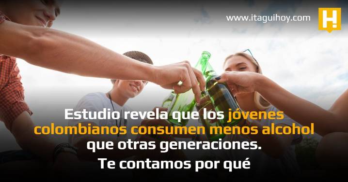 Estudio revela que los jóvenes colombianos consumen menos alcohol que otras generaciones. Te contamos...