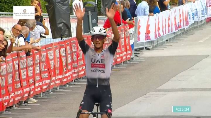 Isaac del Toro logra su segunda victoria en cuatro días: El Giro de la Toscana