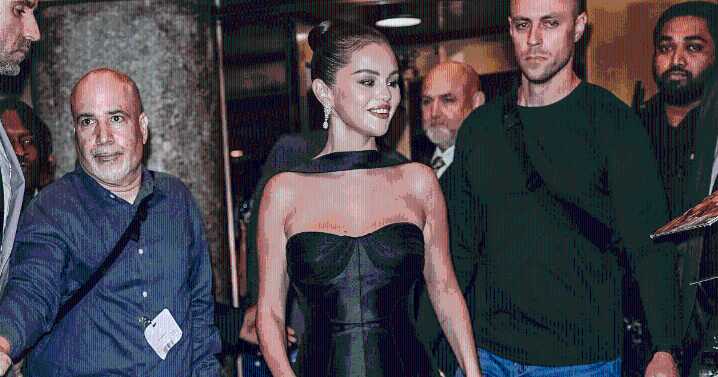 Selena Gomez's Red & Black Fashion Run Gains Extra Points in Two Glamorously Chic Dresses