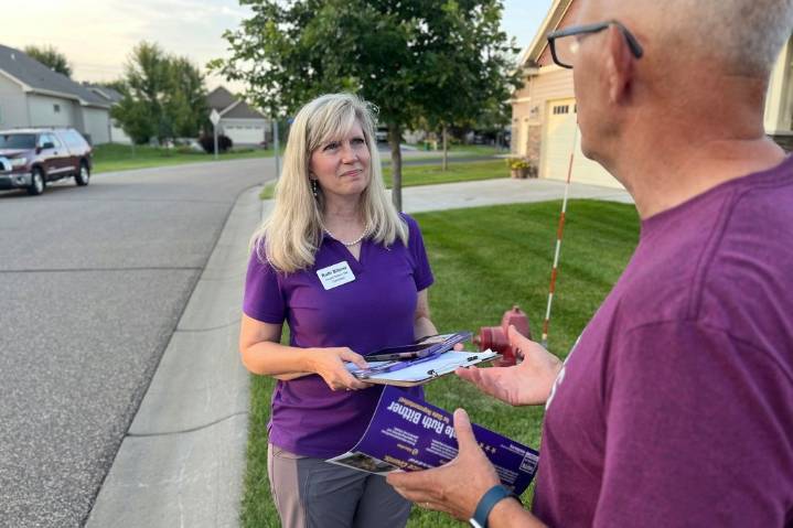 Minneapolis suburb’s candidates campaign amid fear and violence after political assassinations