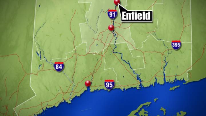 Town employee ‘severely burned’ after car strikes lawn mower in Enfield