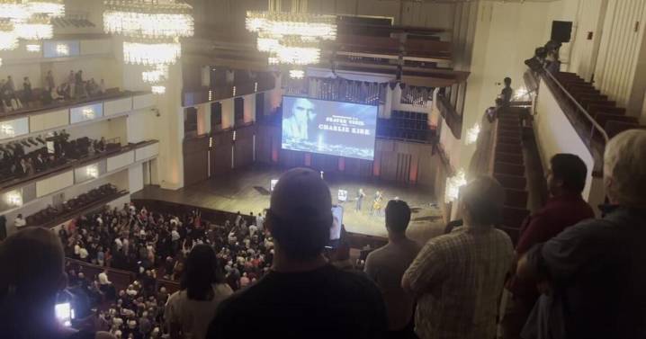 Thousands gather around the world to honor Charlie Kirk over the weekend
