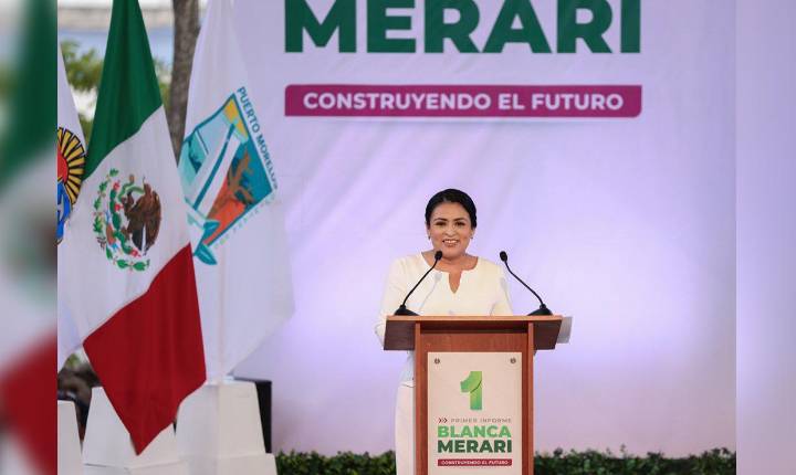 En Puerto Morelos la transformación avanza afirma Blanca Merari en su Primer Informe