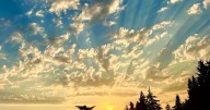 Everchanging sunset and clouds