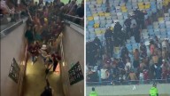Pararon el Fluminense vs. Lanús en Sudamericana: videos de los incidentes en las tribunas
