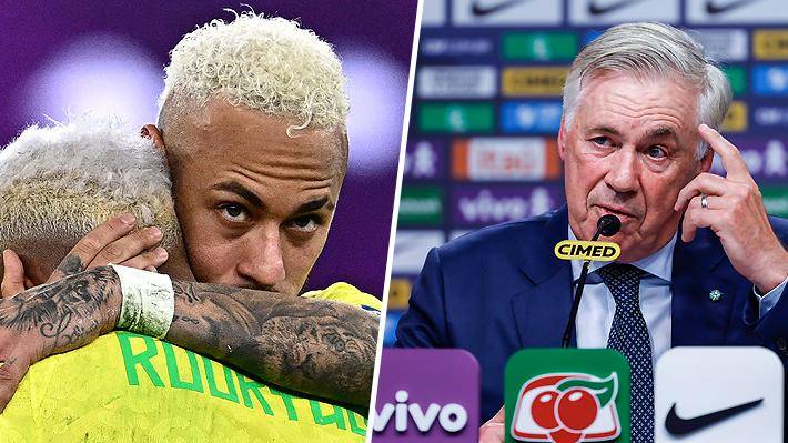 La polémica entre Neymar y Ancelotti que se toma Brasil en la previa del duelo con Chile por Clasificatorias El pleito es este jueves a las 20:30 horas.