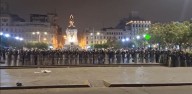Centro de Lima: Plaza San Martín es resguardada por contingente policial tras destrozos en jornada de protestas