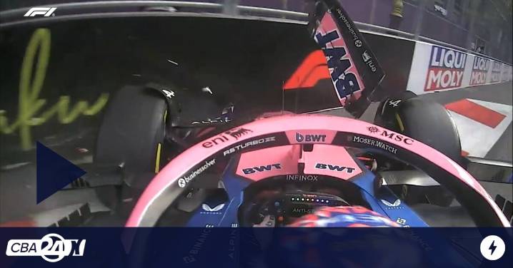 Colapinto chocó al final de la clasificación y largará 16.º en el GP de Azerbaiyán