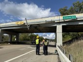 Bridge over U.S. 23 likely to remain closed for weeks after Mack truck crash
