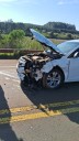 Automovilista fue hospitalizado tras chocar sobre ruta nacional 14