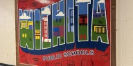 100k-piece LEGO mural displayed at USD 259 office