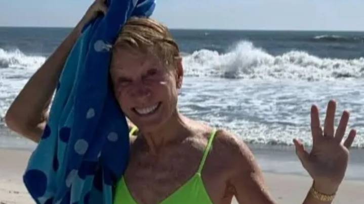 Shark Tank's Barbara Corcoran, 76, reveals her jaw-dropping figure in neon green bikini in beach photo