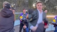 Channel 7 defends Nick Riewoldt after he pushed away fan who grabbed him prior to AFL finals clash in Adelaide