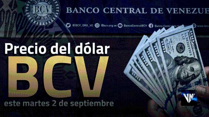 Este es el precio del dólar BCV para este martes 2 de septiembre