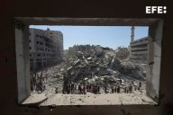 Israel hace añicos el edificio más alto de Gaza: una torre de 18 plantas y 60 apartamentos