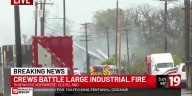 Multiple industrial buildings catch fire in Cleveland