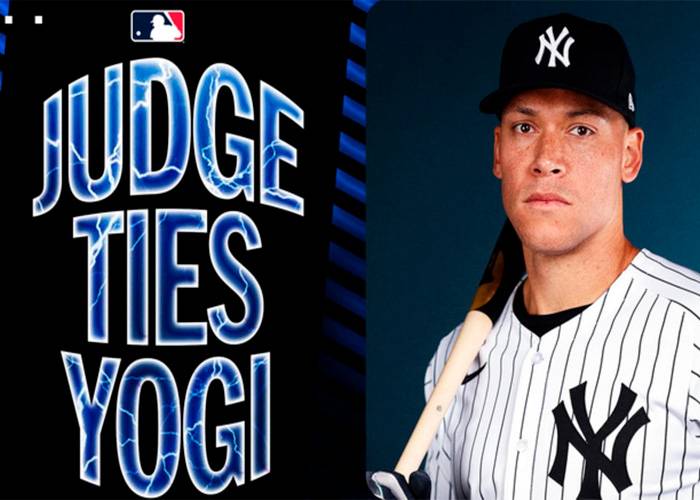 Aaron Judge igualó a Yogi Berra en la lista de máximos jonroneros de los Yankees