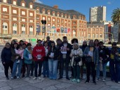 El Nuevo MAS cerró su campaña con caminata y acto frente al Casino