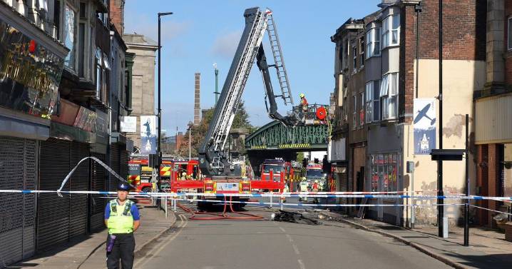 Buses diverted as police, fire crews and engineers at fire