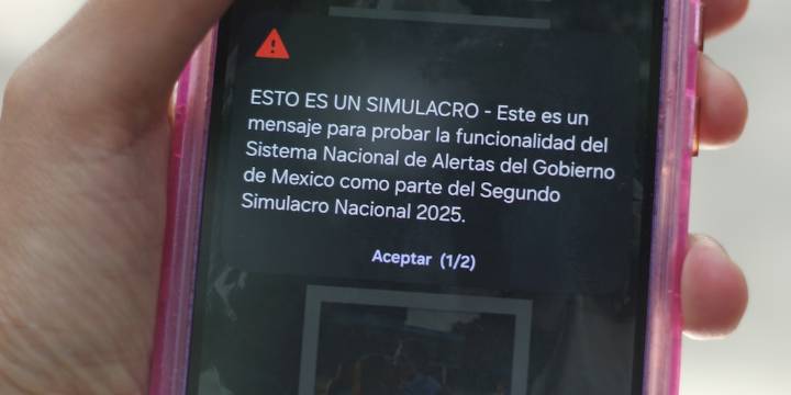 Esta es la razón por la que recibiste un mensaje de ‘Alerta Presidencial’ durante el Simulacro Nacional 2025