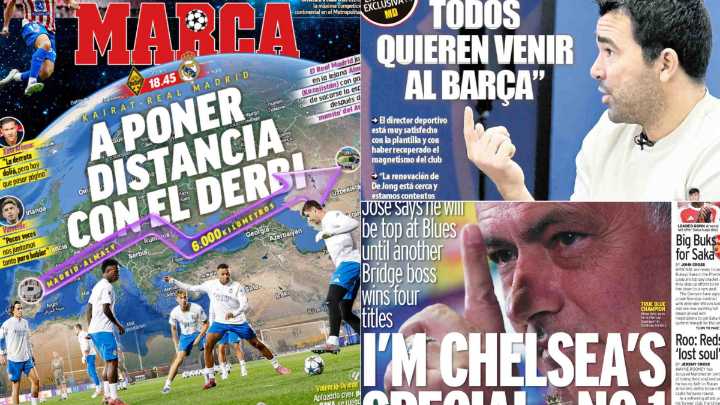 Mourinho, protagonista de las portadas inglesas